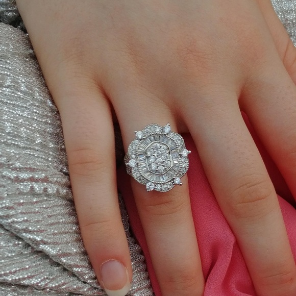 Baguette CZ Fashion Ring - Picture 3 of 3